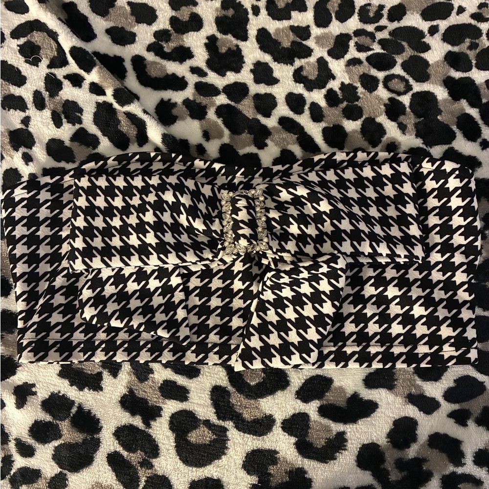 Houndstooth Bow Headband